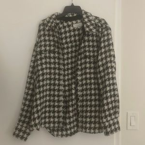 L’ Academie houndstooth shacket